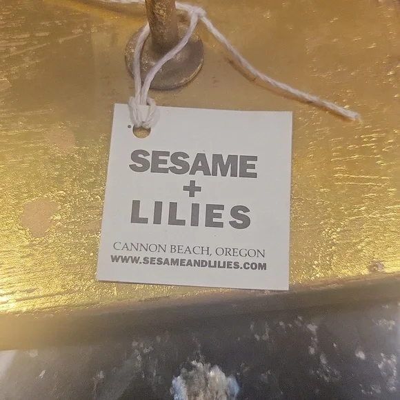 Creative co-op decorative Agate Stone slice on metal stand - Picture 3 of 5